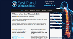 Desktop Screenshot of eastrandchiropracticclinic.co.za